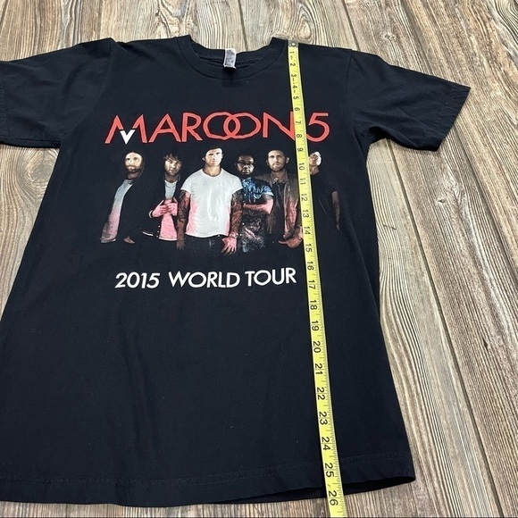 MAROON 5 2015 World Tour Shirt Small Black - Picture 6 of 8